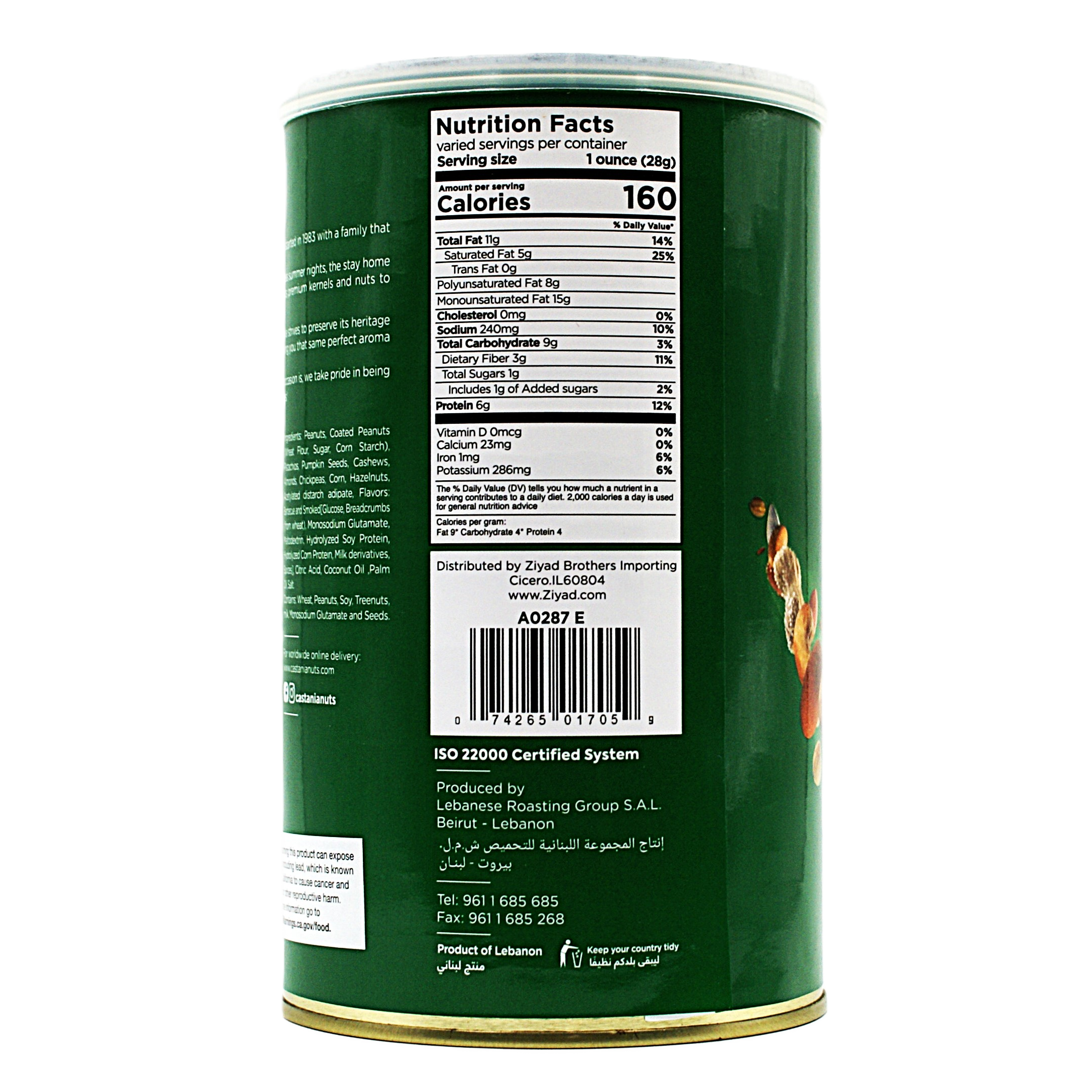 Nuts Mixed Super Extra Castania Can