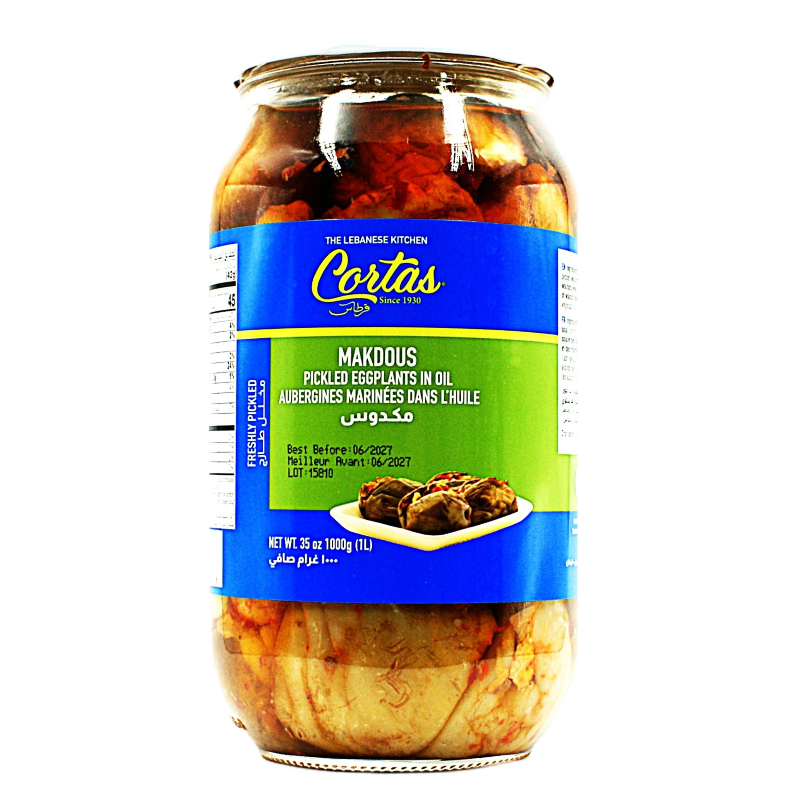 Makdous (Pickled Stuffed Eggplant in Oil) Cortas - Image 2